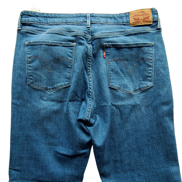 Levi Embordered Mid Rise Skinny Jeans Size 33 - Picture 6 of 6